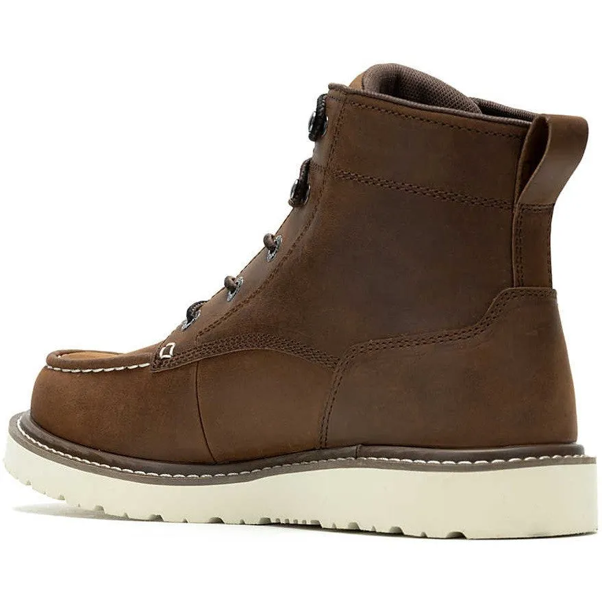 Wolverine Men's Trade 6" Soft Toe Wedge Unlined Work Boot- Brown- W240012