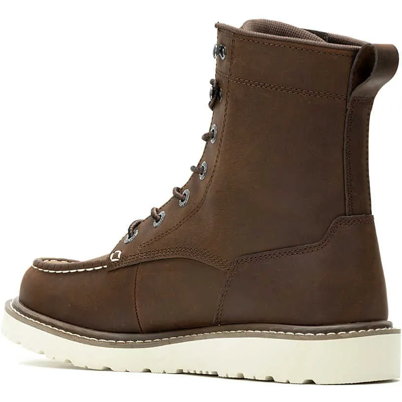 Wolverine Men's Trade 8" Soft Toe Wedge Unlined Work Boot- Brown- W240020