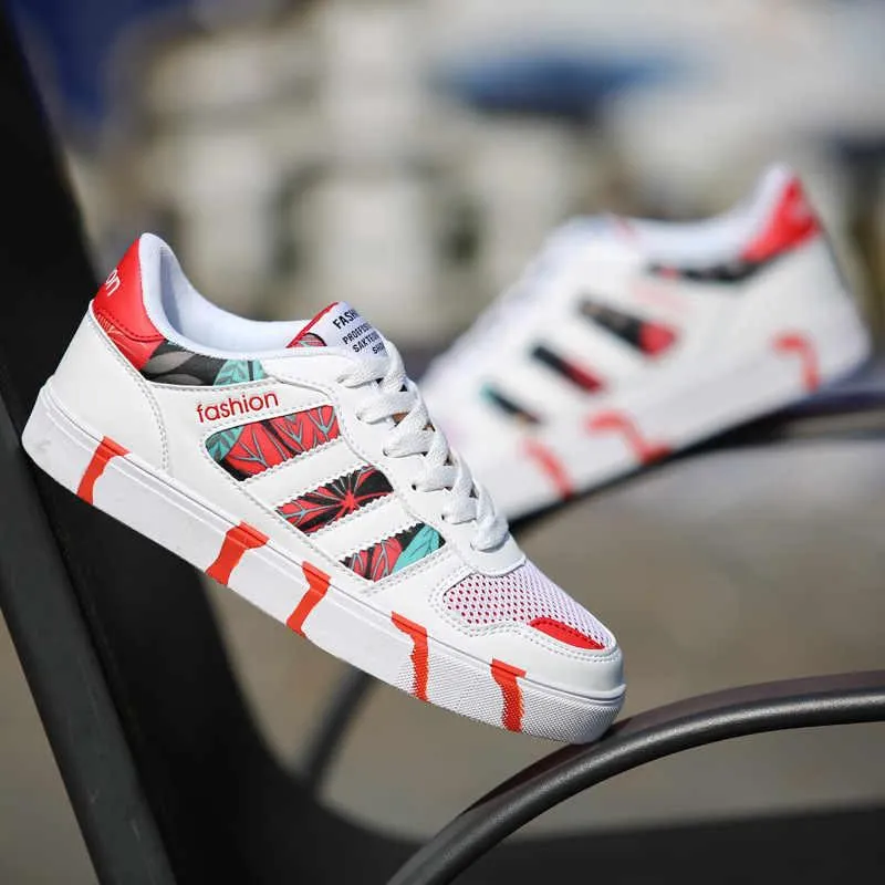 Womens Fashion Tide Retro Print Shoes