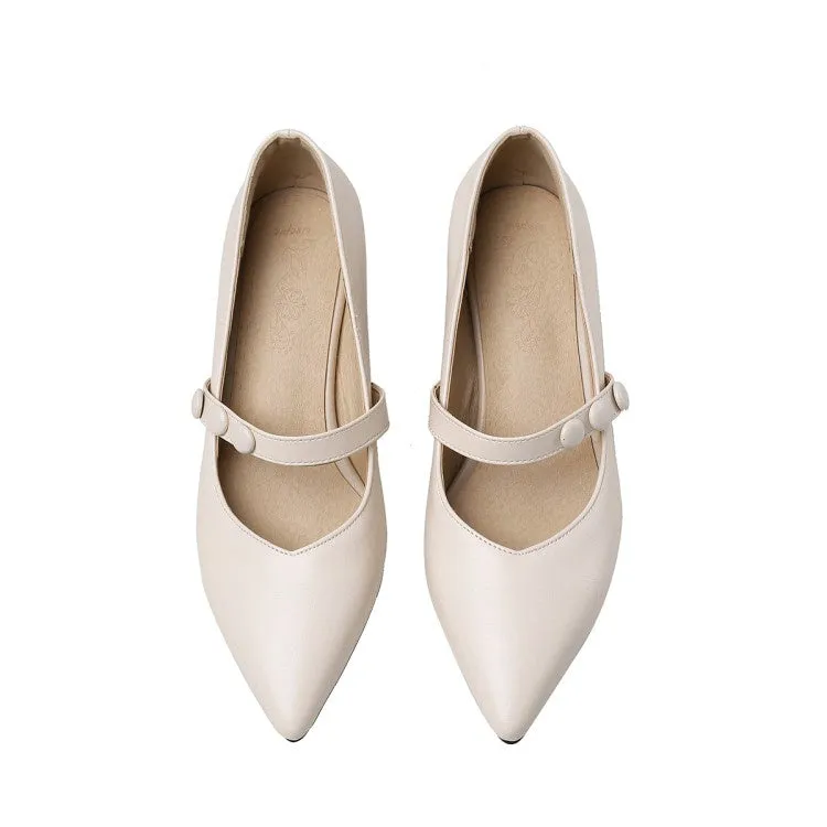 Women's Mary Jane High Heel Chunky Pumps