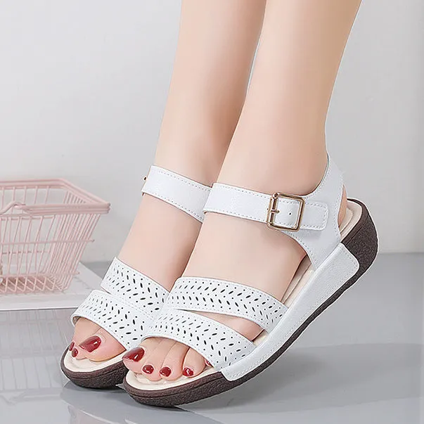 Womens Platform Wedge Sandals with Adjustable Strap Summer Shoes