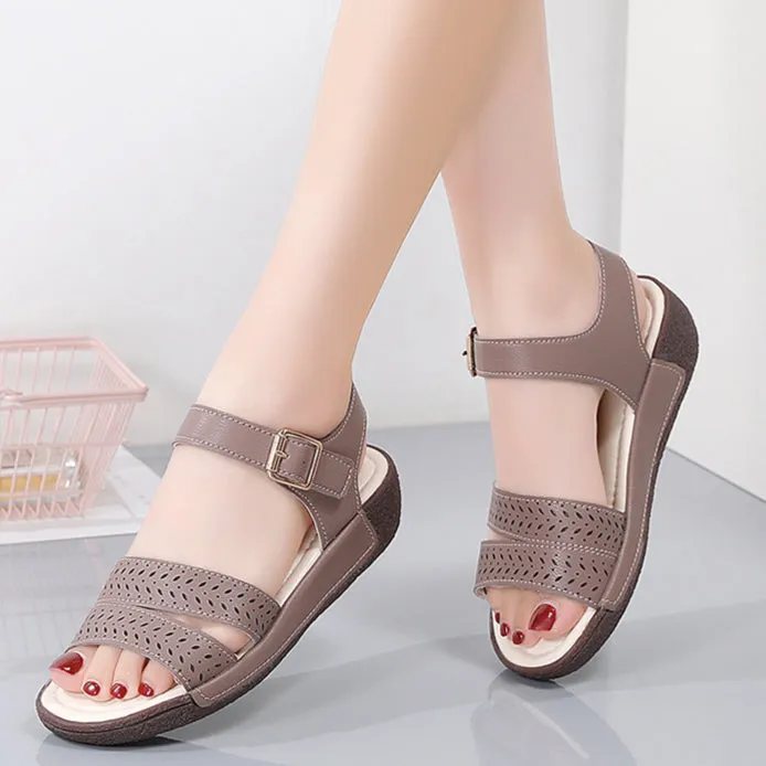 Womens Platform Wedge Sandals with Adjustable Strap Summer Shoes