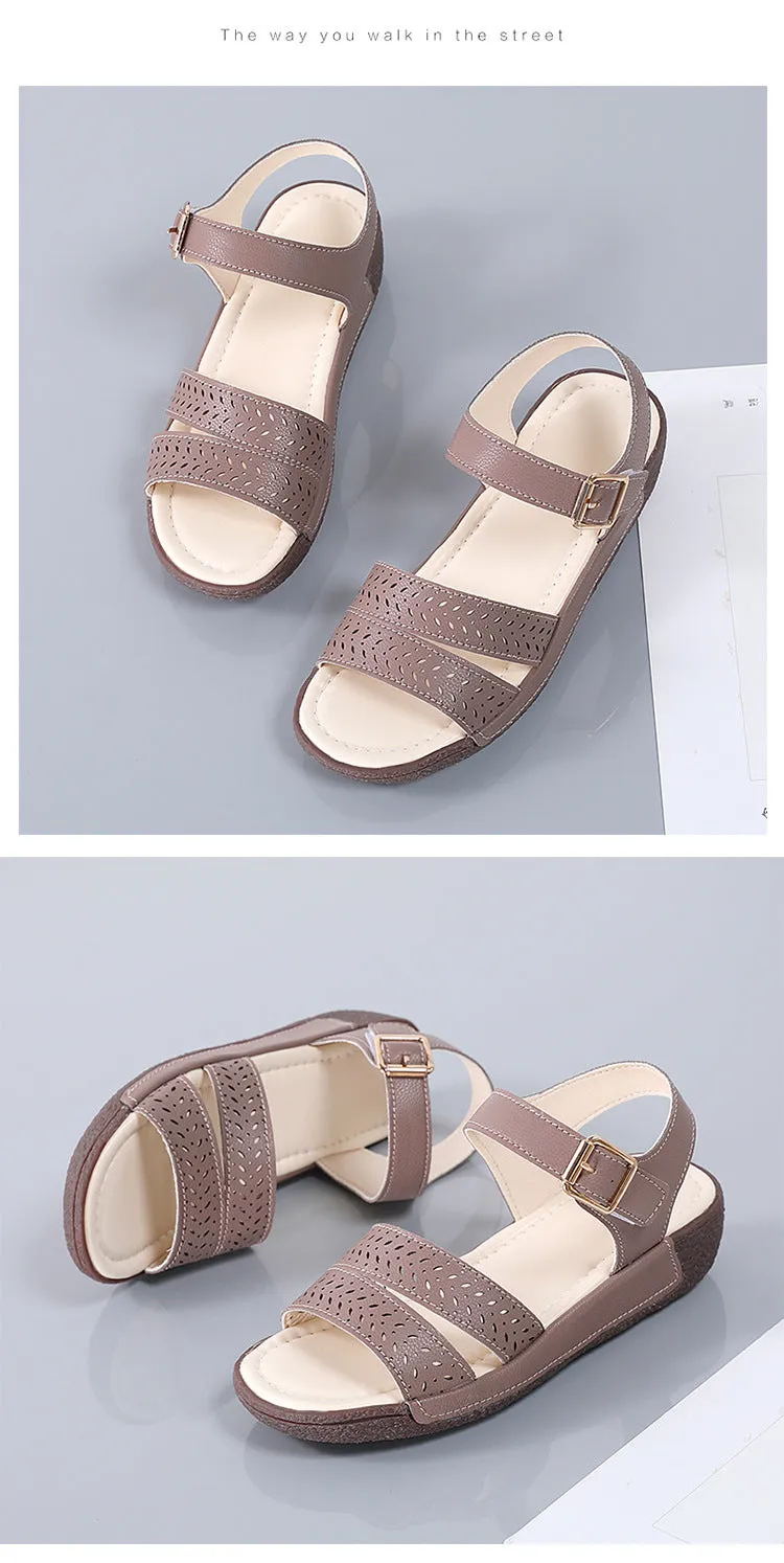 Womens Platform Wedge Sandals with Adjustable Strap Summer Shoes