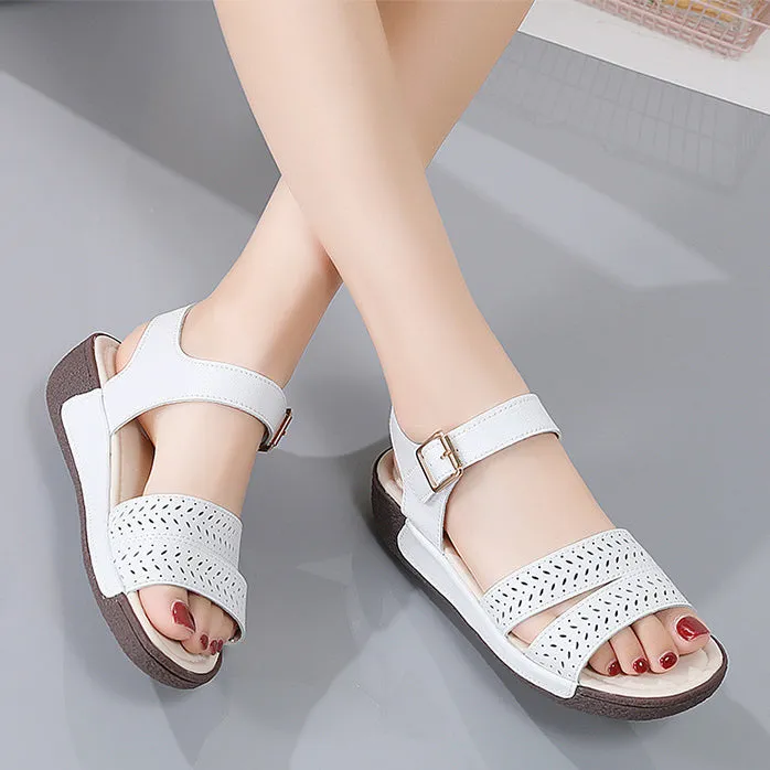 Womens Platform Wedge Sandals with Adjustable Strap Summer Shoes