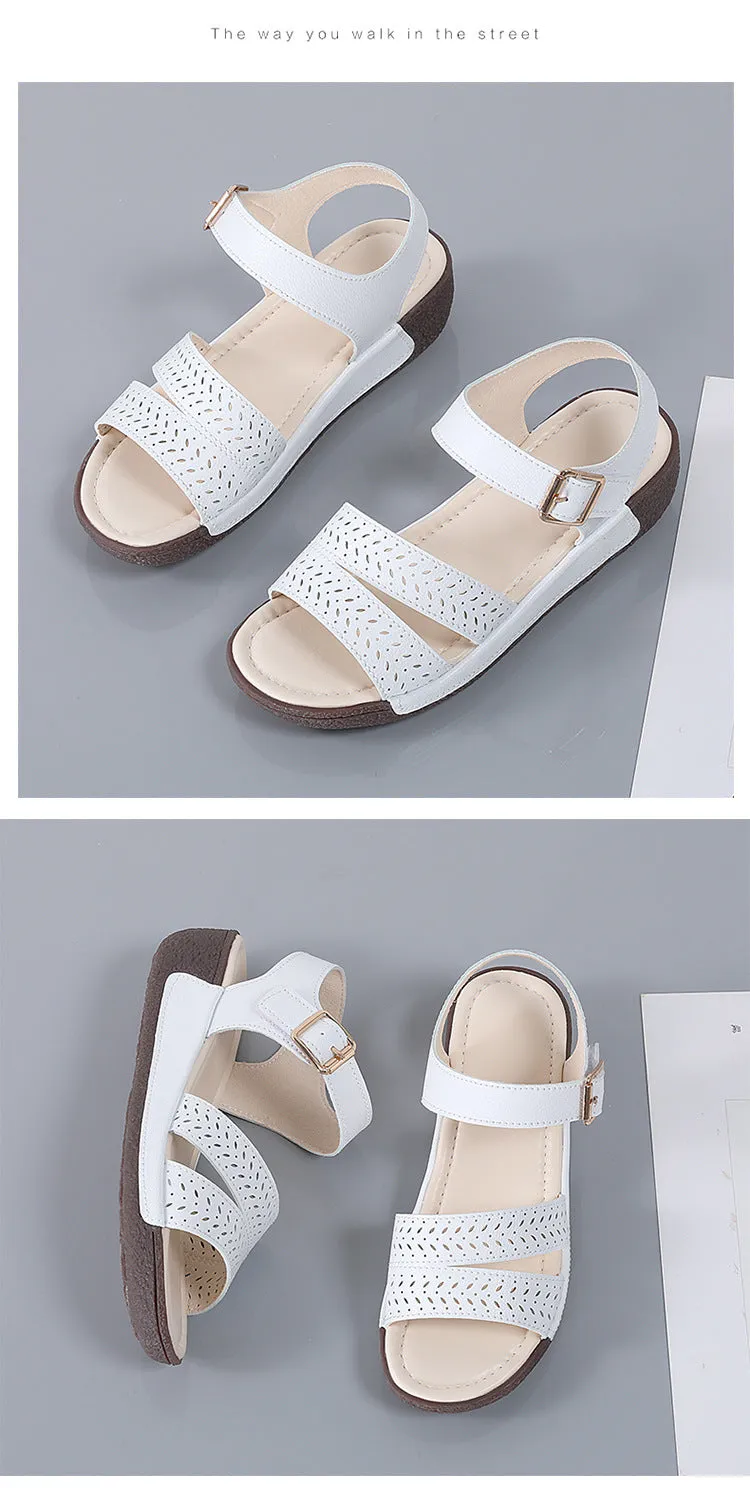 Womens Platform Wedge Sandals with Adjustable Strap Summer Shoes