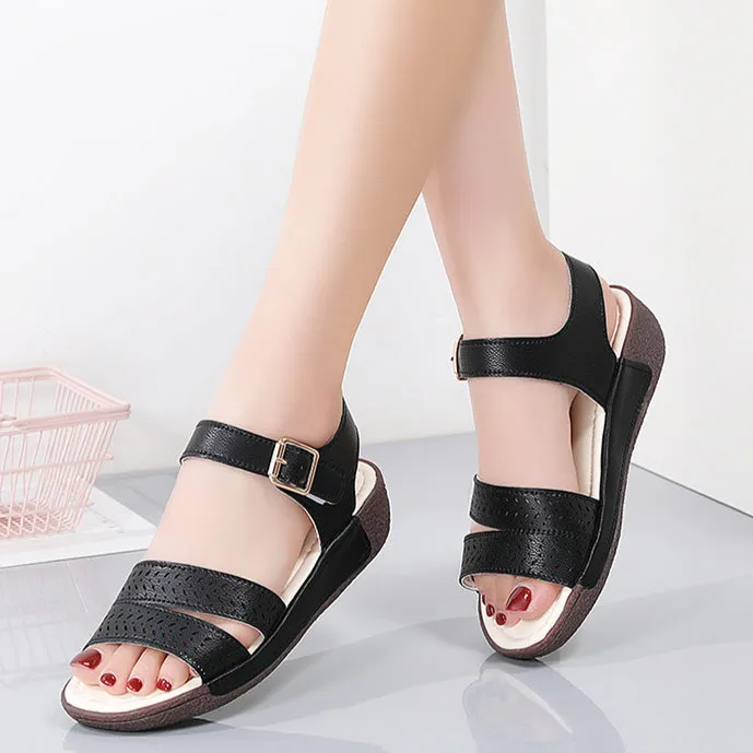 Womens Platform Wedge Sandals with Adjustable Strap Summer Shoes