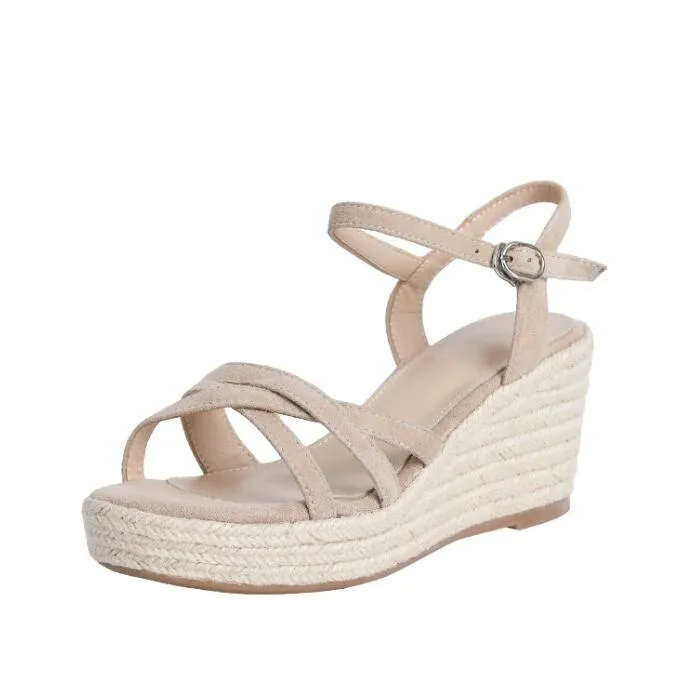 Women's Small Size Strap Wedge Heel Sandals MS208