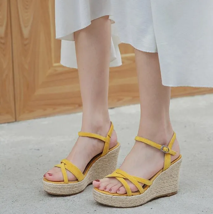 Women's Small Size Strap Wedge Heel Sandals MS208