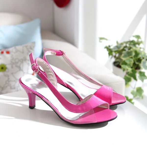 Women's Transparent Open Toe High Heel Sandals