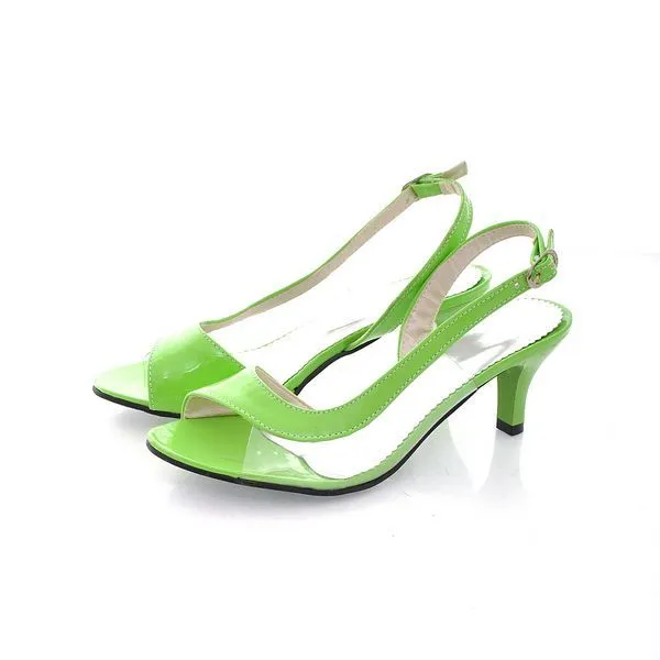 Women's Transparent Open Toe High Heel Sandals