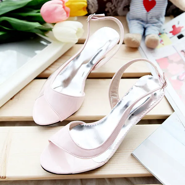 Women's Transparent Open Toe High Heel Sandals